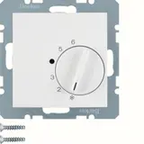 BERKER 20261909 Room Temperature Controller S.1/B.3/B.7 Changer, 230 V | polar white matt