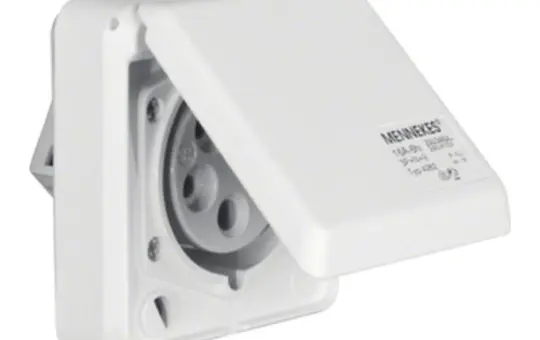 BERKER 578501 CEE Socket Surface-Mounted 5-pole, 16 A, hinged cover | polar white