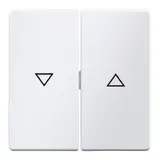 BERKER 16256089 Blind Switch Series Q 2-fold | polar white velvet