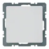 BERKER 10096089 Blank cover Q.1/Q.3 standard | polar white velvet