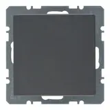 BERKER 10096086 Blank cover Q.1/Q.3 standard | anthracite velvet