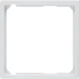 BERKER 11096089 Intermediate ring Q.1/Q.3 50x50 mm, label field can be snapped into place | polar white matt