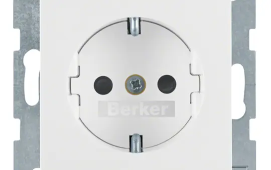 BERKER 47231909 SCHUKO socket S/B Touch protection | polar white matt