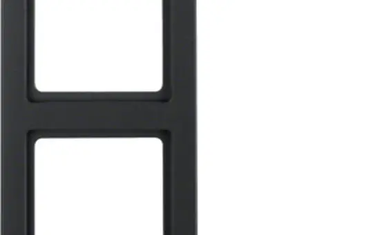 BERKER 10126096 Cover Frame Q.3 2-fold | anthracite velvet painted