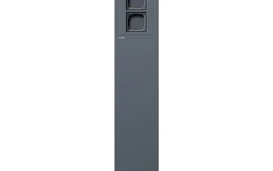 GIRA 134528 Colonne d'énergie 3 unités vides | anthracite | 491 mm