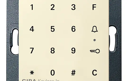 GIRA 260501 Clavier à code sans clé Système 55 blanc crème brillant