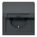 GIRA 445467 SCHUKO socket TX_44 Hinged lid, 16 A | anthracite