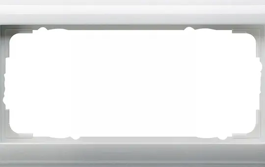 GIRA 100203 Cadre de recouvrement Standard 55 2 plis sans nervure centrale | blanc pur brillant