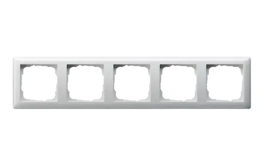GIRA 021503 Cover Frame Standard 55 5-fold | pure white shiny