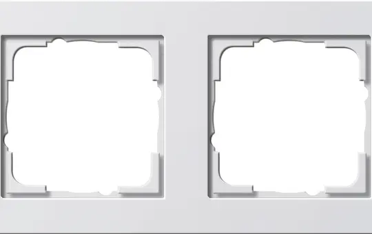 GIRA 021229 Cover frame E2 2-fold | pure white shiny