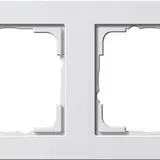 GIRA 021222 Cover Frame E2 2-fold | pure white satin matt