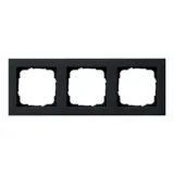GIRA 021309 Cover Frame E2 3-fold | matt black