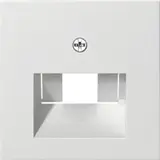 GIRA 027003 Network Cover System 55 1/2 times | pure white shiny