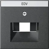 GIRA 028428 Network Cover System 55 1/2-fold, label field | anthracite