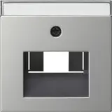 GIRA 0284600 Network Cover System 55 1/2-fold, label field | stainless steel
