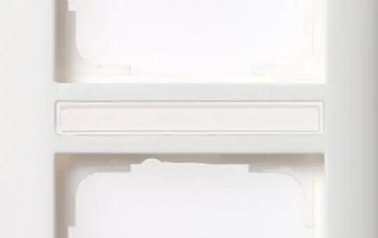 GIRA 110203 descriptive cover frame Standard 55 2-fold, vertical | pure white shiny