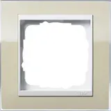 GIRA 0211773 Cover frame Event pure white 1-fold | clear sand