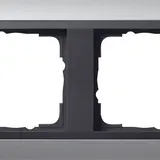 GIRA 021206 Cover frame Event anthracite 2-fold | aluminium