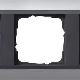 GIRA 021306 Cover frame Event anthracite 3-fold | aluminium
