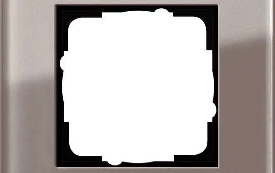 GIRA 0211122 Cover Frame Esprit 1-fold | Glass umber