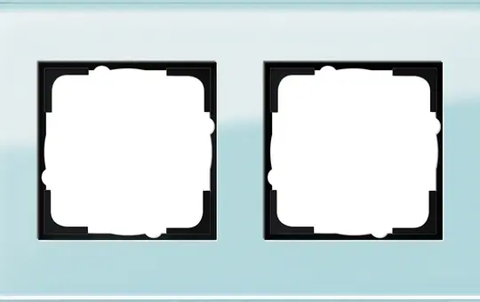 GIRA 021218 Cover Frame Esprit 2-fold | glass mint