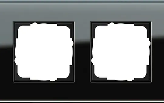 GIRA 021405 Cover Frame Esprit 4-fold | glass black