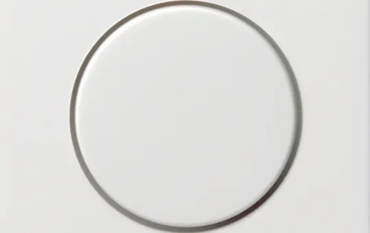 GIRA 0650112 Rotary Dimmer Cover System Flächen standard | pure white shiny