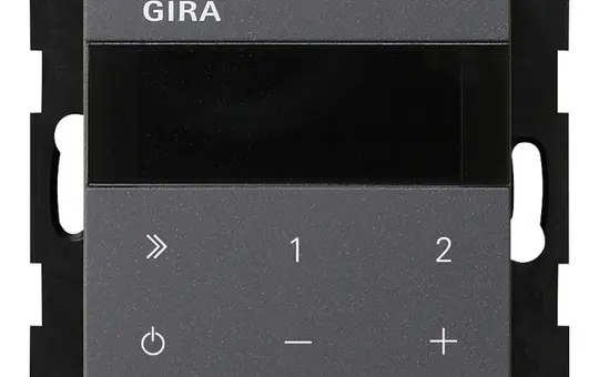 GIRA 232028 Flush-mounted Radio System 55 IP | anthracite