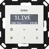 GIRA 228403 Flush-mounted Radio System 55 RDS | pure white shiny