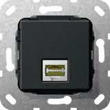 GIRA 569510 Communication Module 1 x RJ45 (coupling) | matt black