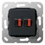 GIRA 569310 Communication Insert 2 x speaker connection | matt black