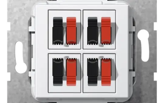 GIRA 569403 Module de communication 4 connexions haut-parleurs | blanc pur brillant