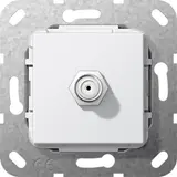 GIRA 565003 Communication Insert F socket, gender changer | pure white shiny