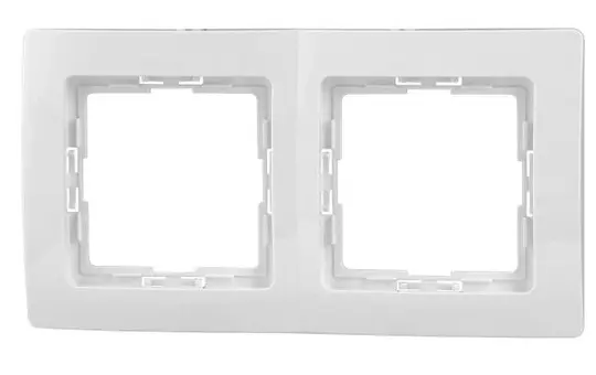KOPP 308502066 Cover Frame PARIS 2-fold | arctic white