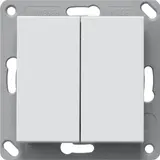 GIRA 242227 EnOcean Wireless Wall Transmitter Battery-Free System 55 2-fold | pure white satin matt