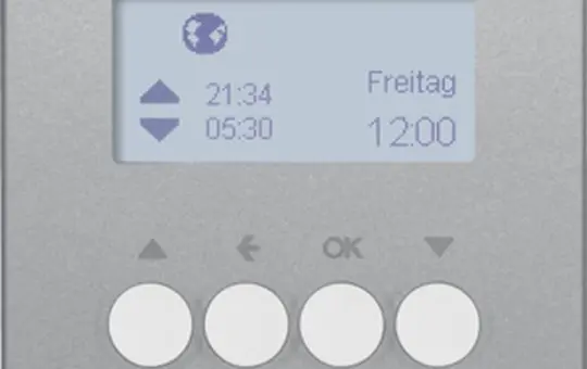 BERKER 85741124 Blind Switch Timer Q.1/Q.3 display | aluminum velvet