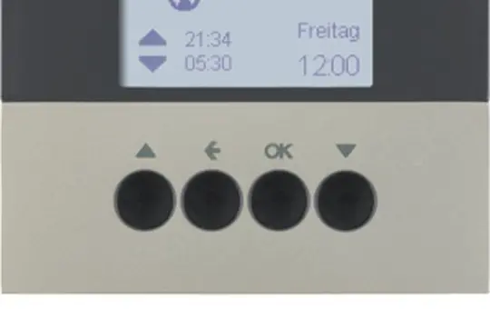 BERKER 85741173 Blind Switch Timer K.1/K.5 display | matt lacquered stainless steel