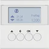 BERKER 85741188 Horloge de commande pour volets roulants S.1/B.3/B.7 Afficher | blanc polaire mat