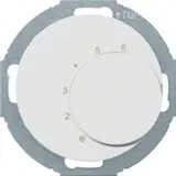 BERKER 20262079 Room Temperature Controller Series R.classic Changer, 230 V | polar white glossy