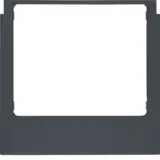 BERKER 13197006 Cadre design pour ELCOM.TOUCH Audio, carré | anthracite mat