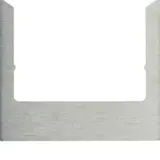 BERKER 13193606 Cadre design pour ELCOM.TOUCH Audio, carré | acier inoxydable brossé