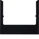 BERKER 13196616 Cadre design pour ELCOM.TOUCH Audio, carré | verre noir
