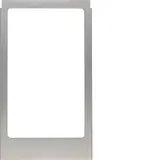 BERKER 13202204 Cadre design pour ELCOM.TOUCH Vidéo, carré | acier inoxydable mat