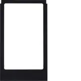 BERKER 13202245 Cadre design pour ELCOM.TOUCH Vidéo, carré | noir brillant