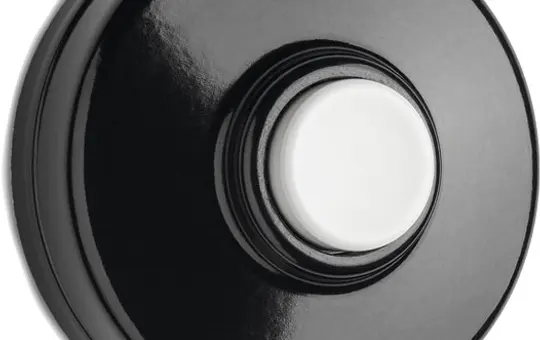 THPG 100881 Bell Push Bakelite White button | black