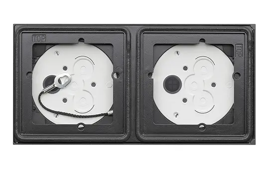 GIRA 5502910 TKS Surface-Mounted Housing System 106 2-fold | anthracite