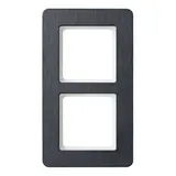 BERKER 10126030 Cover Frame Q.7 2-fold | anthracite/slate natural