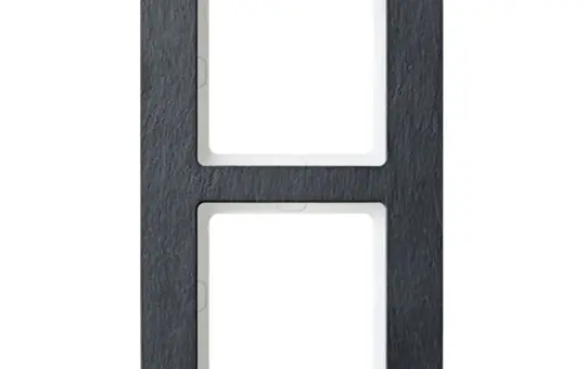 BERKER 10126030 Cover Frame Q.7 2-fold | anthracite/slate natural
