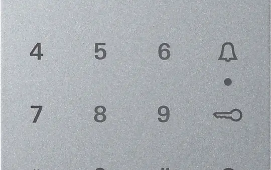 GIRA 851326 Cache de clavier à code Keyless-In Système 55 alu