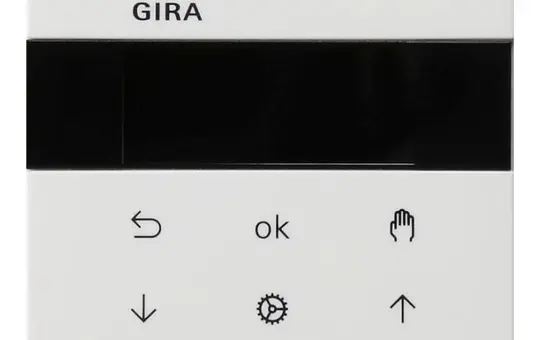 GIRA 5366112 Venetian Blind Timer System 3000 System Surface display | pure white shiny